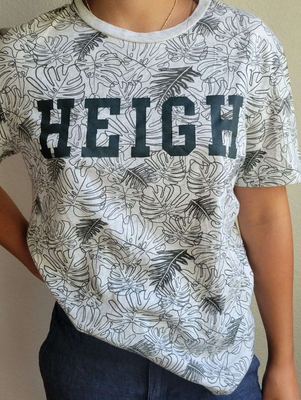 POLHAM Korean Streetwear Womens Cotton Tee Shirt Size 95 Medium